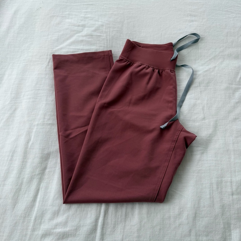 Figs High Waisted Livingston Pants, Mauve, XXS Petite